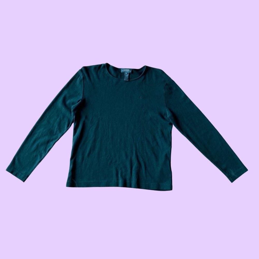 Vintage y2k Lauren Ralph Lauren Green Long Sleeve 🔥